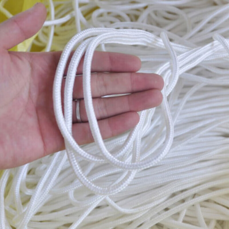 Hasdick Beijing warehouse delivery nylon rope safety rope white braided rope truck binding rope salvage rope core-spun rope 10mm 100 meters / piece HKL-500