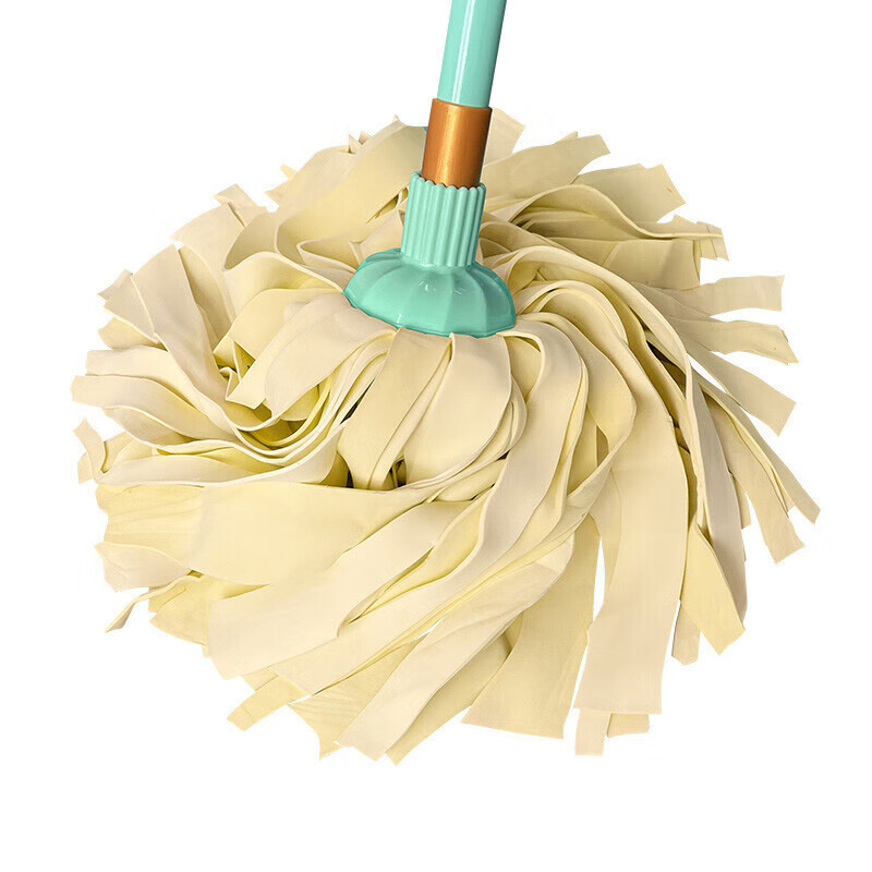 Buckskin towel mop, round head, old-fashioned absorbent mop, chicken skin floor mop, property cleaning company household beige, one size fits all