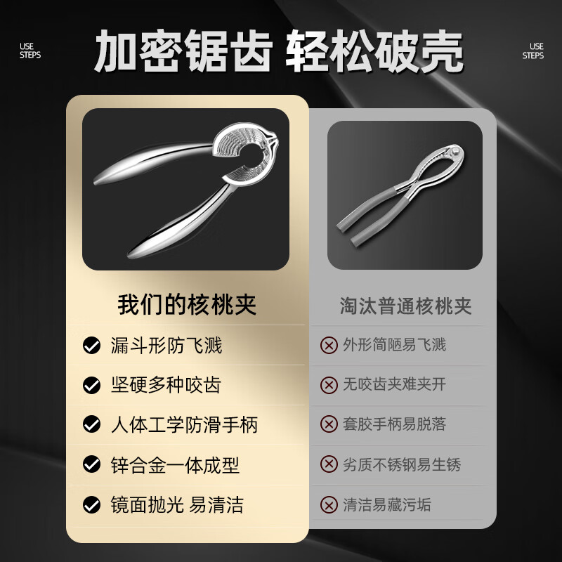 Saemmi walnut clamp household multifunctional nut sheller hazelnut clamp pliers pecan pecan thickened sheller thickened walnut clamp