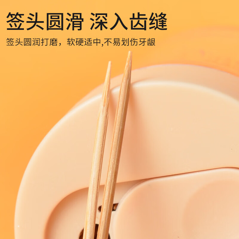 Jane Eyre Life Disposable Toothpicks Carbonized Bamboo Picks Double-ended Household Fruit Picks Snack Picks 1000 Cans JASH-6065