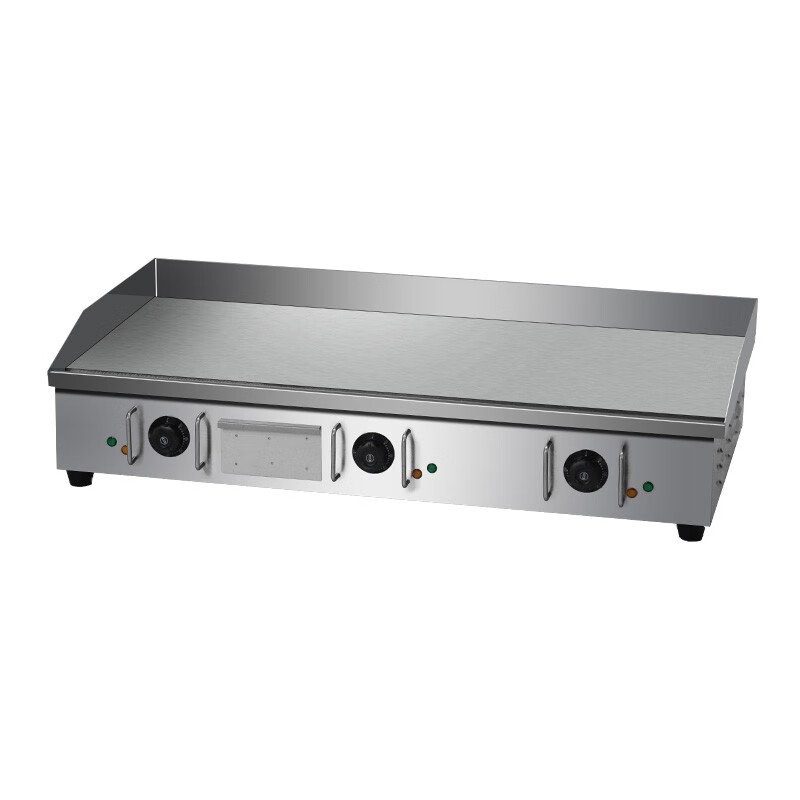 Hotkitch electric griddle, commercial large-scale hand-grilled cake machine, desktop grilled steak, flat griddle, iron plate, squid, grilled cold noodles, enamel stainless steel gas griddle, stall snack equipment, 0.9m electric griddle (10mm thick griddle)