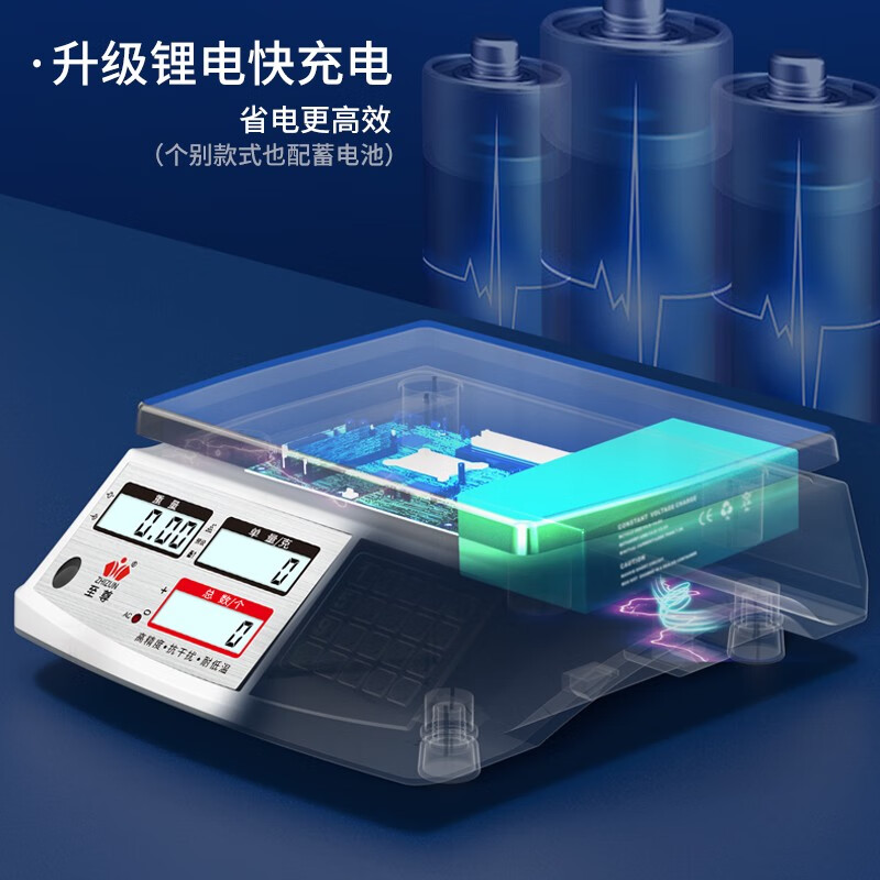 ZHIZUN Weighing and Counting Industrial Electronic Scale Commercial High-Precision Bench Scale Small Accurate 30kg Electronic Scale Precision Balance Gram Scale Weight Scale 30kg/0.1g Factory/Sales