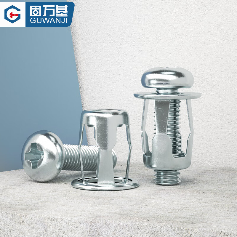 Guwanji petal nut expansion screw plastic plate hollow iron car fixed lantern type rivet expansion bolt screw M4-M8 screw collection M4x16 10 pieces