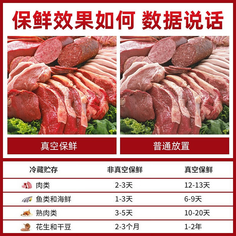 Yuechuang vacuum packaging machine commercial vacuum sealing machine large fully automatic wet and dry rice food plastic sealing machine 320 type suitable for dry goods