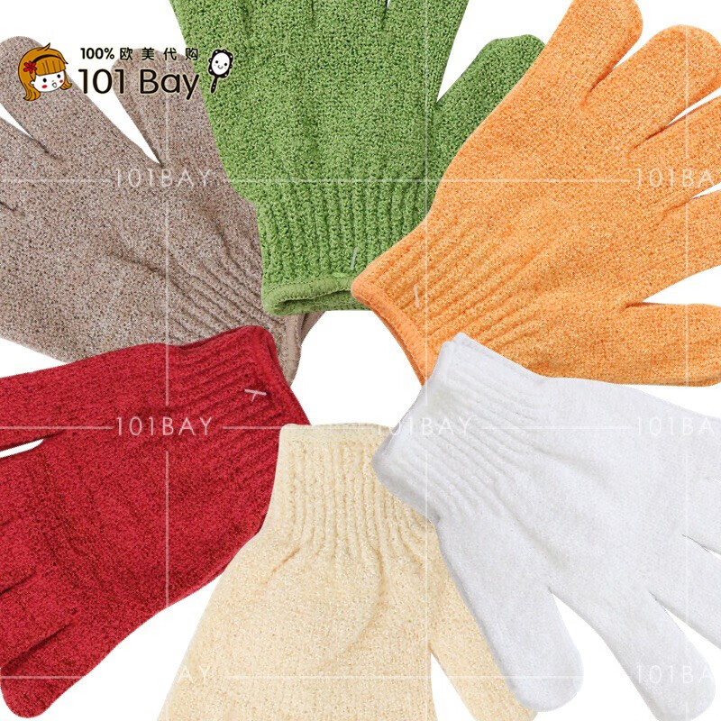 RSRDDY bathing and bathing gloves five-finger bathing gloves five-finger bathing and bathing towel massage to remove dead skin and rub back and mud orange