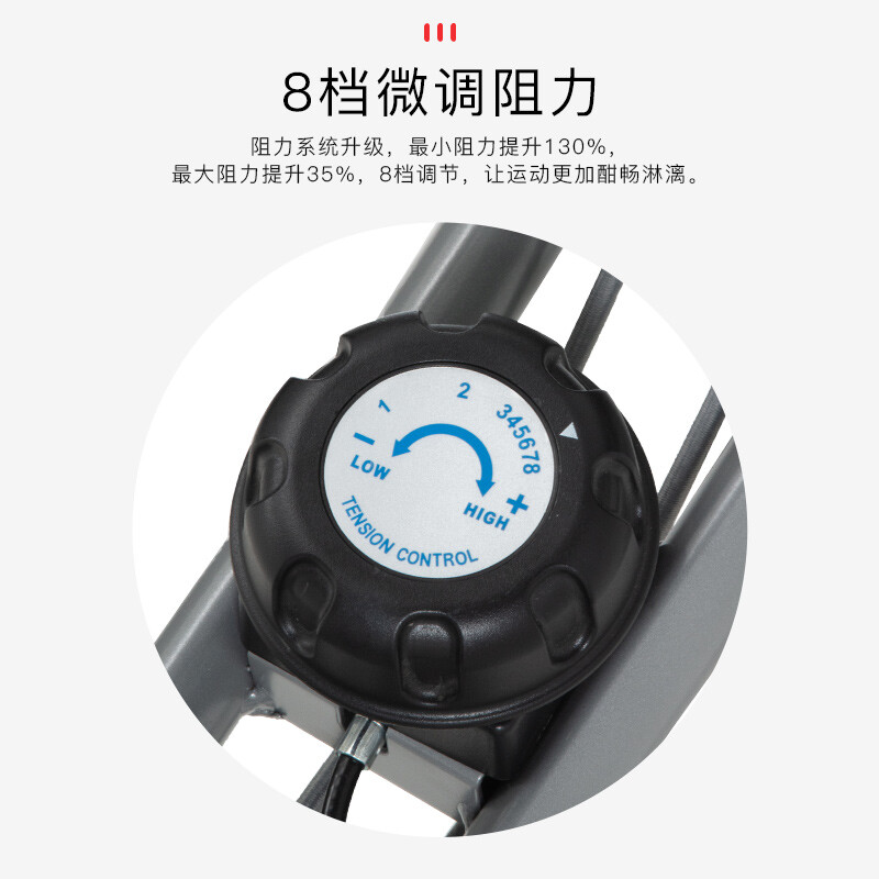 Kangsheng Kangsheng Spinning Bike Foldable Home Exercise Bike Magnetic Silent Pedal Bicycle Indoor Sports Equipment Light Blue Upgraded + Armrest + Backrest