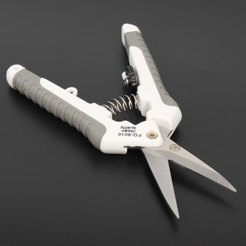 鰰brand Fukuoka tools manual electrician scissors wire trough scissors electronic wire scissors technology small household 9013 6-inch Seiko Japanese-style electronic scissors FO-9016