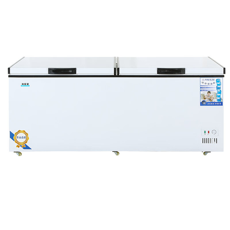Aquamarine Freezer Commercial Large Capacity Refrigerated Freezer Horizontal Freezer Full Freezer Single and Double Temperature Home Display Cabinet Commercial Large Freezer Energy Saving Fresh Cabinet 788 Single Temperature Copper Tube Upgrade (1.3 Meters Long) Energy Saving 60%