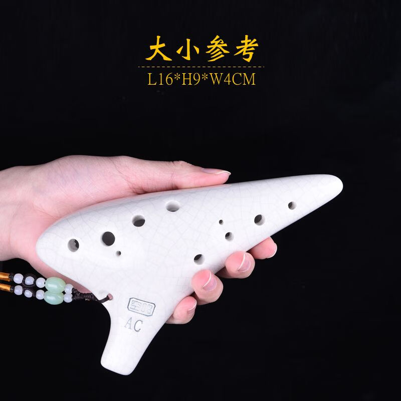 Nile Ocarina 12-hole beginner's entry-level twelve-hole ac alto C key professional playing Tao Xun instrument 6 free teaching red plum round head free full set of accessories + video teaching