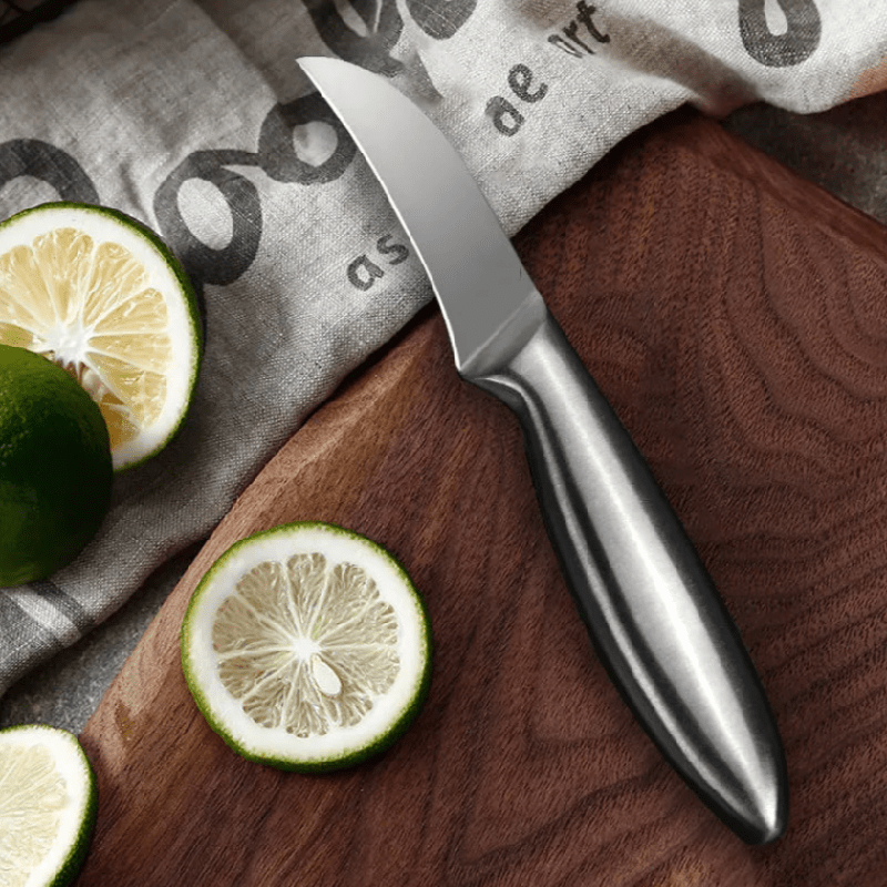 Stainless steel fruit knife melon fruit peeling knife fruit splitter household knife kitchen cut lemon slices sharp knife