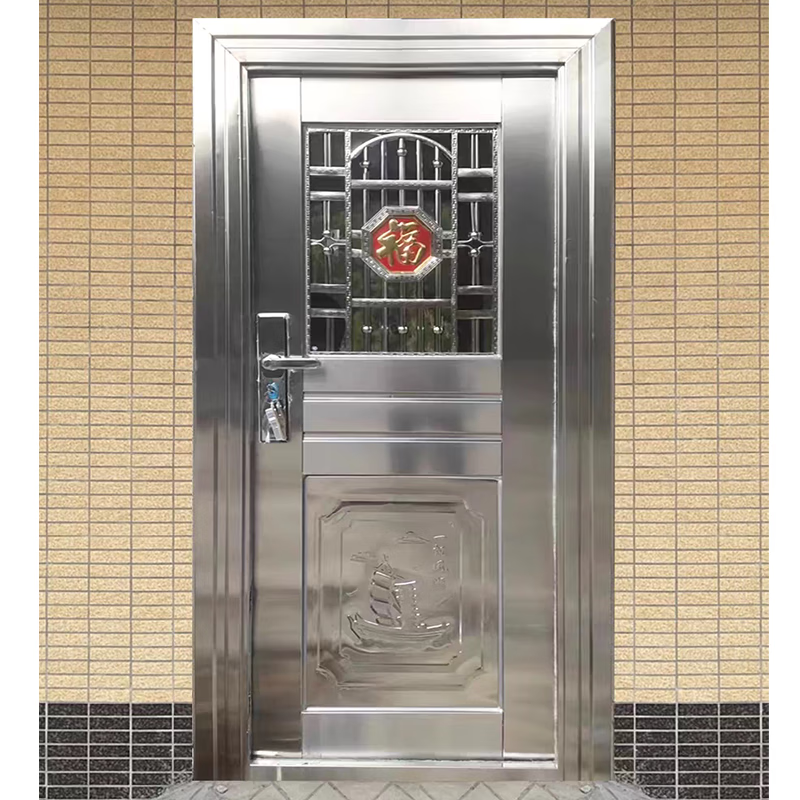 JRB Jiaruibao stainless steel door ventilation villa into the outdoor 304 ventilation door middle door home living room single-open entry security door single-door style 1