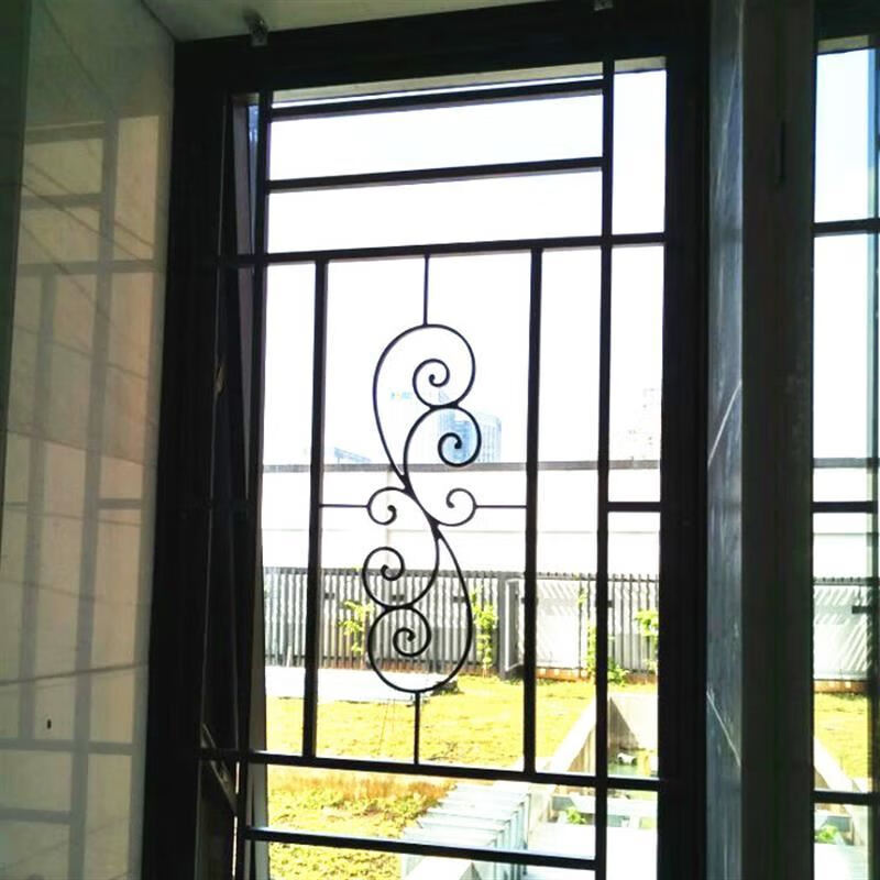 Huili's welded window grille aluminum alloy anti-theft window anti-mosquito anti-theft 304 gold steel mesh screen window balcony guardrail window factory drawing deposit