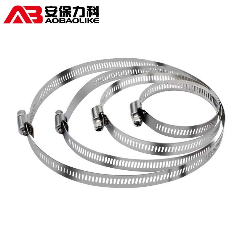 Security LeCroy Monitoring crossbar bracket cement column telephone pole waterproof box stainless steel hoop strip steel ring tie thickened clamp throat hoop diameter 20cm
