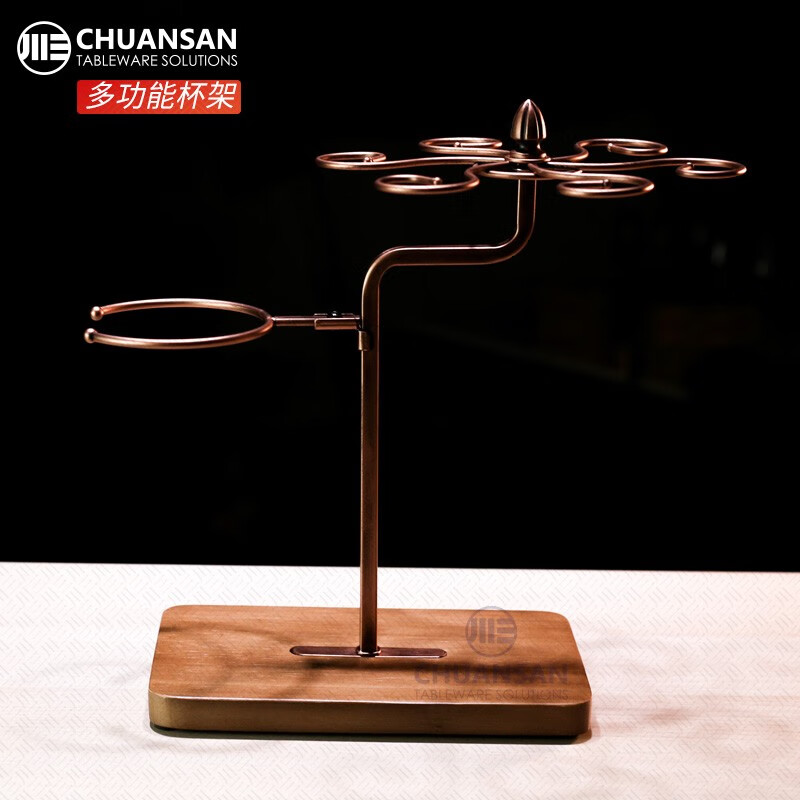 Sichuan San Red Wine Glass Rack Desktop Upside Down Red Wine Glass Rack 6 Large Red Wine Glass Rack Heightened, Widened and Stable Multifunctional Model (Does Not Included)