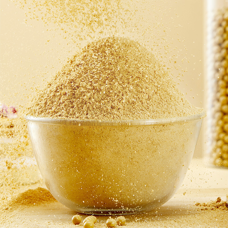 Zhanyi sucrose-free cooked soybean flour 500g glutinous rice cake dip barbecue dip soy milk box donkey rolling baking ingredients