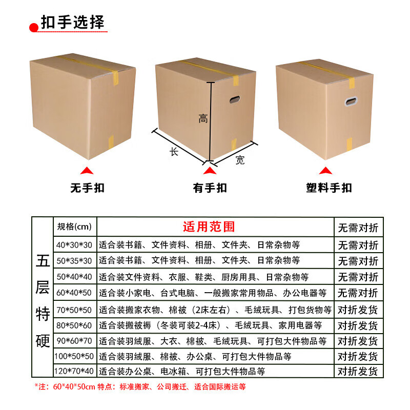 Moving cartons, next day delivery, extra large cartons, packing boxes, express cartons, logistics cartons, customizable, buckle handles, 100*50*50, extra hard