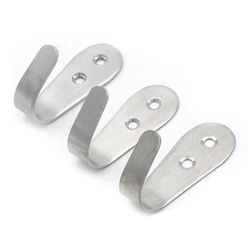 Jinguluo stainless steel hooks behind door single hook coat hooks bathroom coat hooks bathroom kitchen row hooks 10 pcs with screw decorative cover large size 2.0mm