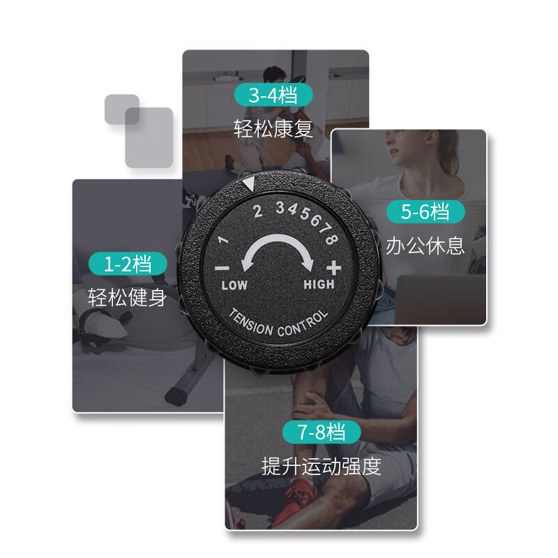 Kangsheng Kangsheng Mini Exercise Bike Home Leg Rehabilitation Training Device for Middle-aged and Old People Upper and Lower Limb Sports Pedal Bicycle Upgraded Whale Gray