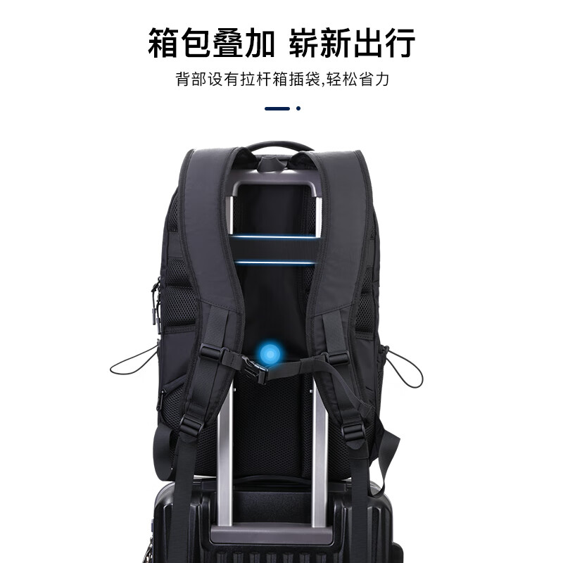 Slazenger large-capacity backpack commuter business trip computer bag middle school and high school student school bag business casual backpack New Year gift