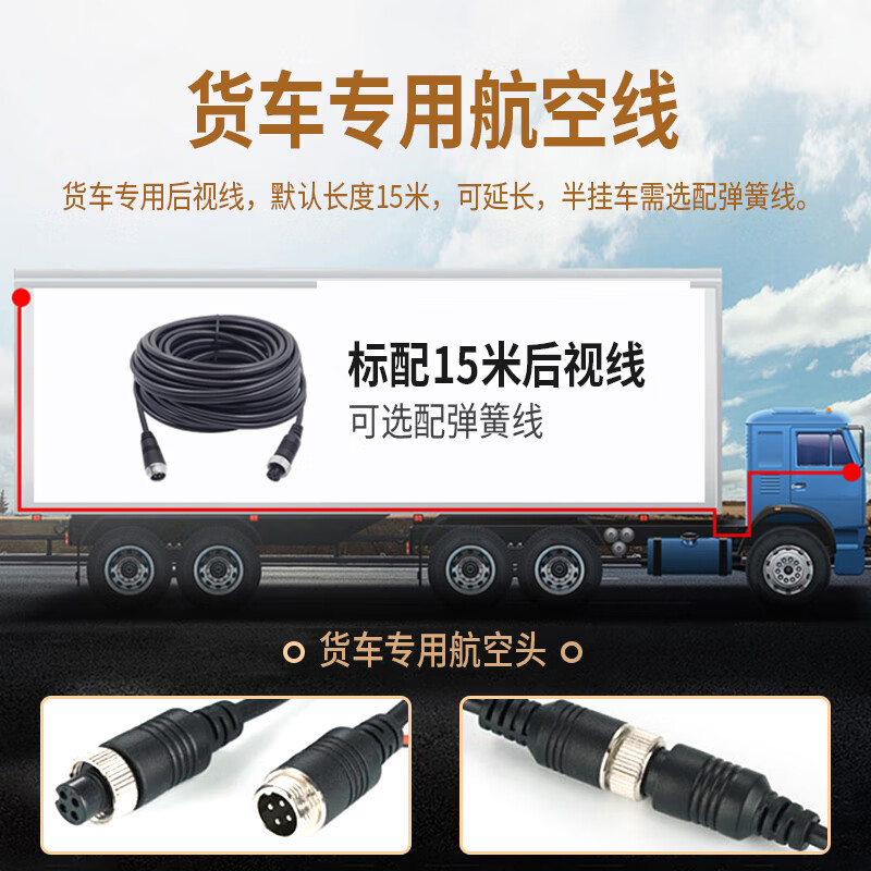 LNDU Lingdu truck driving recorder 10-inch C200 Pro four-record 360 panoramic high-definition reversing image