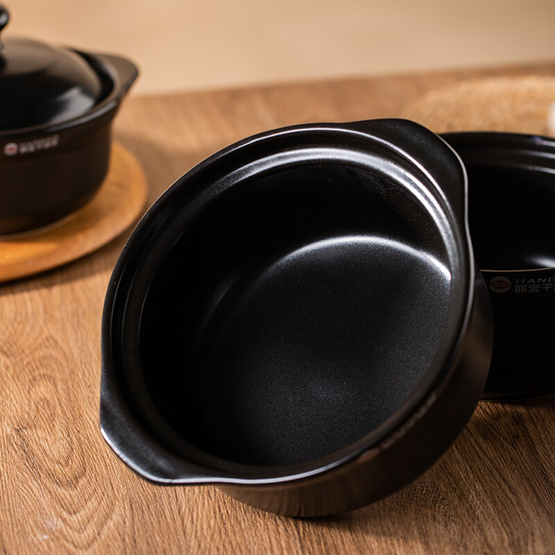 Jiwu Forest Claypot Rice Noodles Claypot Braised Chicken Rice Claypot Rice Ceramic Soup Pot High Temperature Resistant Can Be Dry-cooked 1.25L