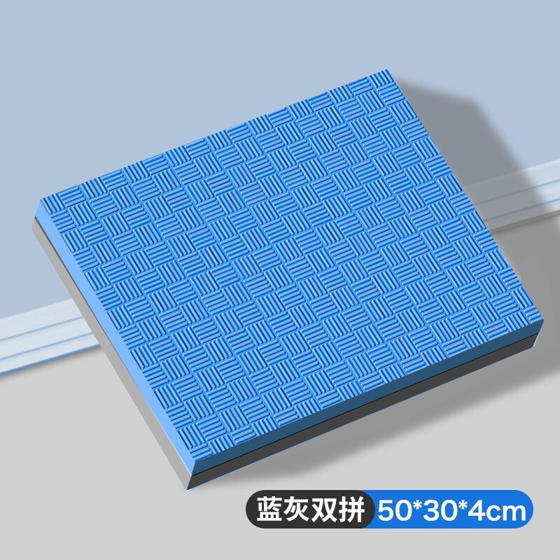 Seagreen flat support elbow pad thickened abdominal wheel knee pad portable fitness sports yoga mat small home blue and gray two-color 50*30*4cm