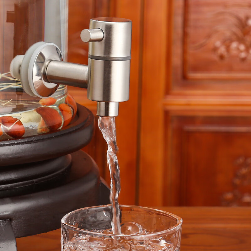 Zhifangyi food-grade 304 stainless steel faucet, wine bottle faucet, wine jar faucet, wine bottle faucet, wine can faucet, new stainless steel faucet suitable for 12-14mm hole position