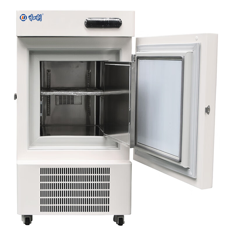 Heli with temperature display, adjustable temperature control, ultra-low temperature refrigerator -80 laboratory reagents, biological research, minus 60 cryogenic freezer, small industrial minus 80 degree freezer -65 degrees 58 liters (DW-60L58)