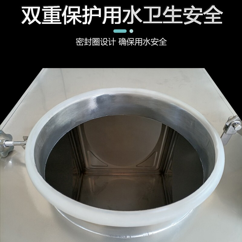 Taliwang stainless steel 304 water tank rectangular large capacity outdoor rural household water storage bucket super building roof water tank 1.5 tons (1.5M*1M*1.18M)