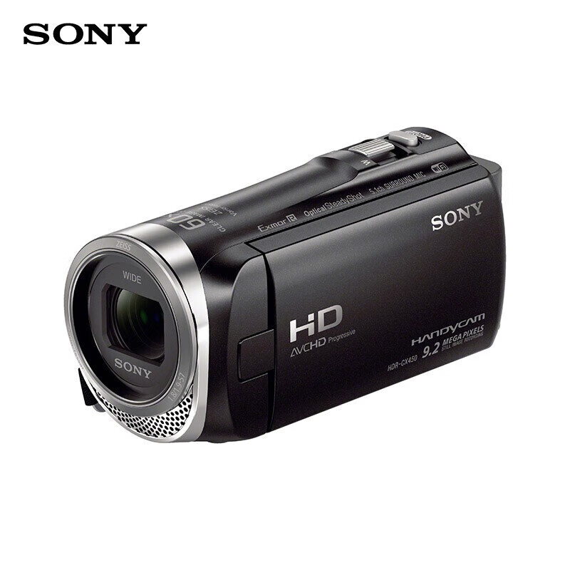 Sony (SONY) HDR-CX450 high-definition camera small home self-media shooting vlog camera DV recorder new HDR-CX450 package two (64G card + original spare battery)