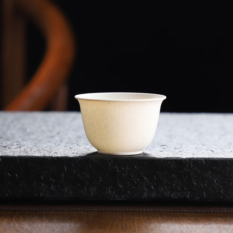 Ci small bowl disposable rice husk cup kung fu tea cup with storage cup holder 60ml high-end heat-resistant tea tasting tea reception cup rice fragrant cup 2 pack (100 pieces) with storage cup holder