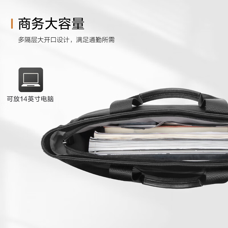 Samsonite Men's Briefcase 14-inch Computer Nylon Handbag Business Travel Bag New Year Gift TN6