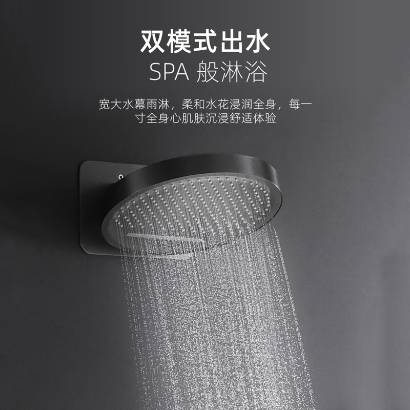 Roca Mirror Rain series concealed shower head hidden embedded side spray waist spray constant temperature shower shower gun gray square