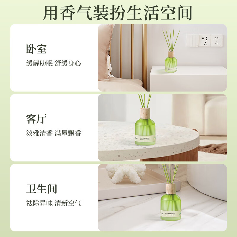 J.Sir Aromatherapy Indoor Car Perfume Jasmine Gardenia Home Bathroom Toilet Room Bedroom Long-lasting Fragrance