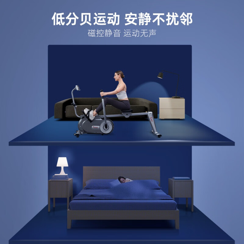 SUNNY American SUNNY sculls rowing machine home fitness equipment indoor silent foldable forging European and American independent installation/simulation sculls/exercise