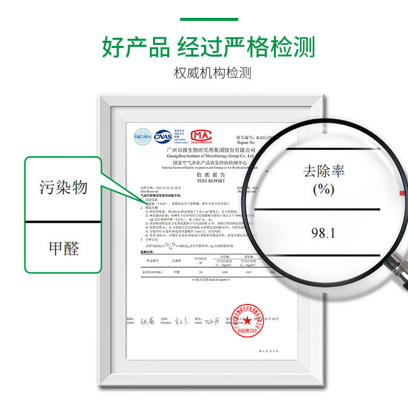 Green Packet Formaldehyde Removing Spray New House Decoration Decomposes and Purifies the Air Jelly to Absorb Odors Benzene Tvoc Sends Testing Box