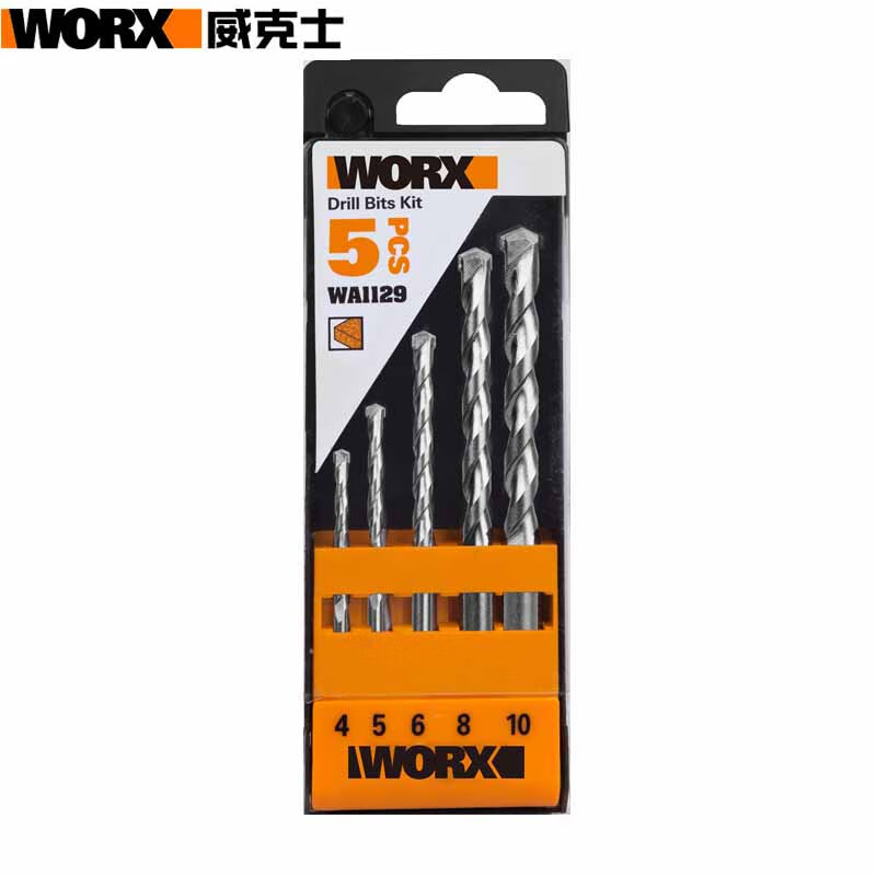 WORX WORX screwdriver accessory box WA1150 10-piece multi-purpose screwdriver set round shank construction drill WA1129