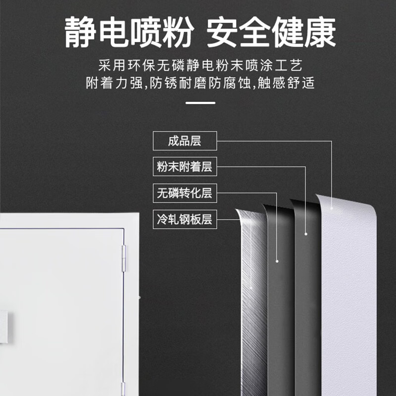 Baijinton mobile phone signal physical shielding cabinet, office conference room storage wall-mounted storage cabinet, examination room storage floor-standing safe cabinet, medium and low cabinet 80 grids 1730*776*300mm