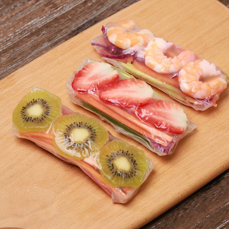 Shui Mama imported from Vietnam, ultra-thin spring roll wrapper 500g, about 57 sheets, 0 fat transparent rice paper wrapper, crystal spring roll wrapper