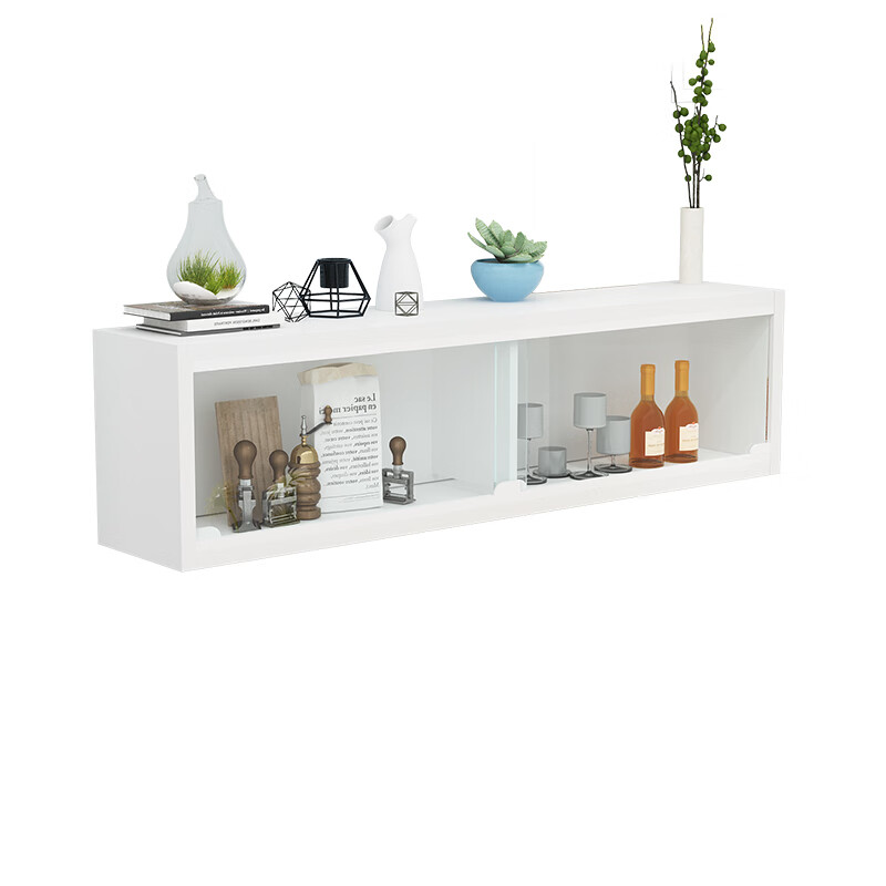 Kezitu wholesale glass door hanging cabinet sliding door hanging cabinet wall cabinet balcony wall kitchen cupboard living room wall cabinet custom-made assembly glass sliding door length 1 meter 2 * 30cm deep * 40cm high -