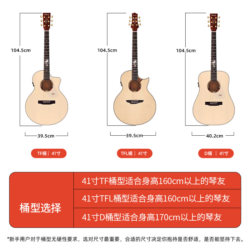 Truman (Trumon) The Truman Dolphin Story 1955TFL full single guitar high-looking advanced folk guitar for boys and girls professional performance 1955TF丨 missing corner 丨original model recommended by the director