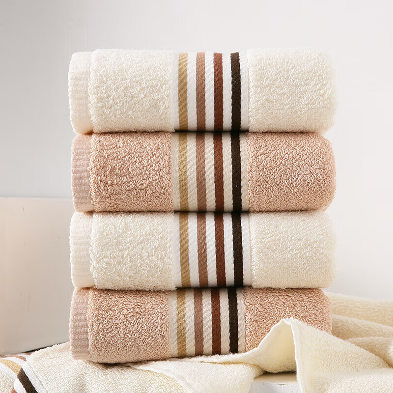 Gold type A pure cotton towel face wash towel absorbent water towel face wash towel two pack 120g/box