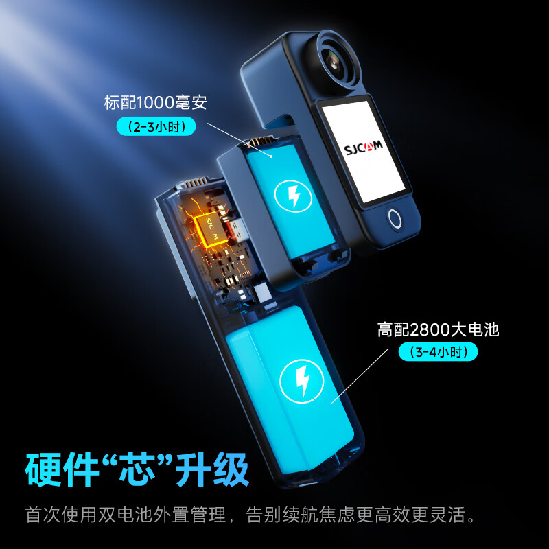 SJCAM Suying C300 endurance version thumb action camera motorcycle helmet riding anti-shake waterproof driving recorder fishing vlog live broadcast pre-recorded first perspective without card