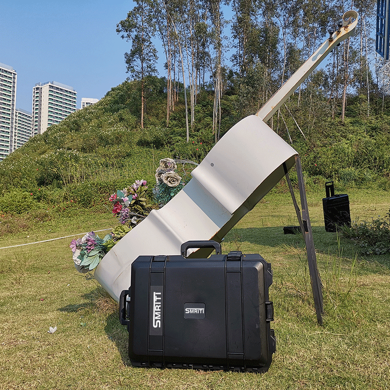 SMRITI heritage protective box black large trolley box thickened waterproof and dustproof multi-functional equipment tool box S6043 black empty box