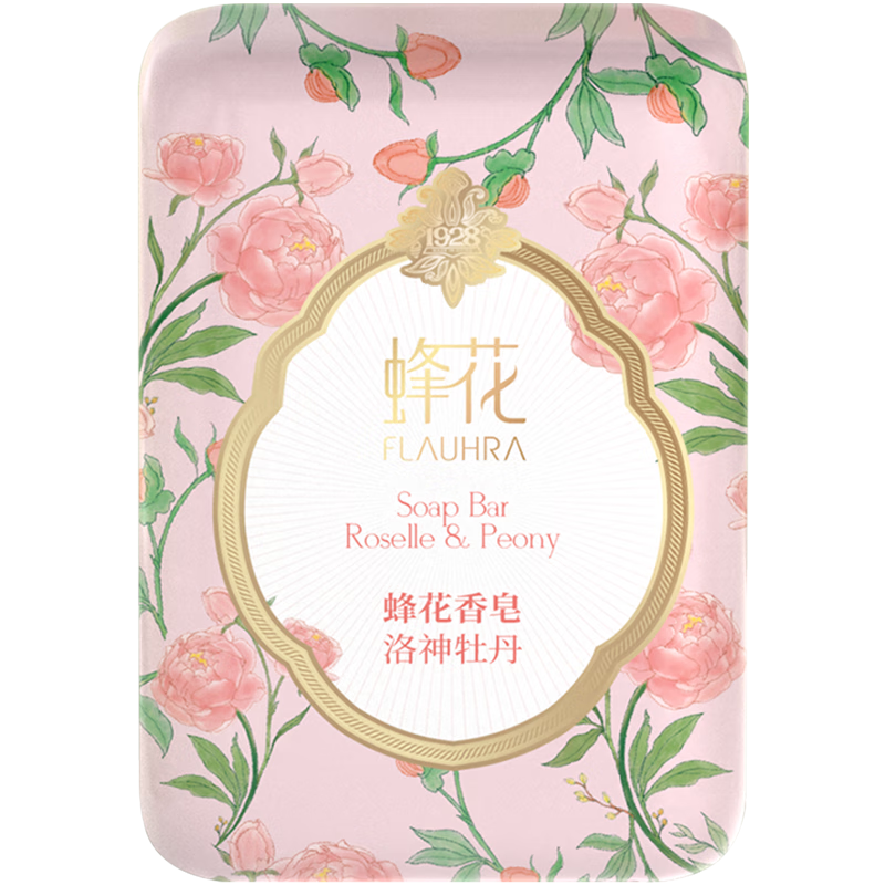 Bee Flower Sandalwood Soap 125g Woody Fragrance Spring Tea Bath Soap Cleansing Handmade Soap Cleaning Soap Classic Domestic Products Roselle Peony