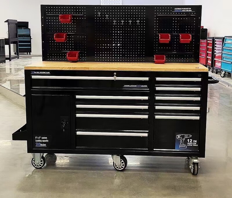 Wen Yijia European and American tool trolley heavy-duty workshop auto repair mobile repair tool cabinet multi-function trolley red