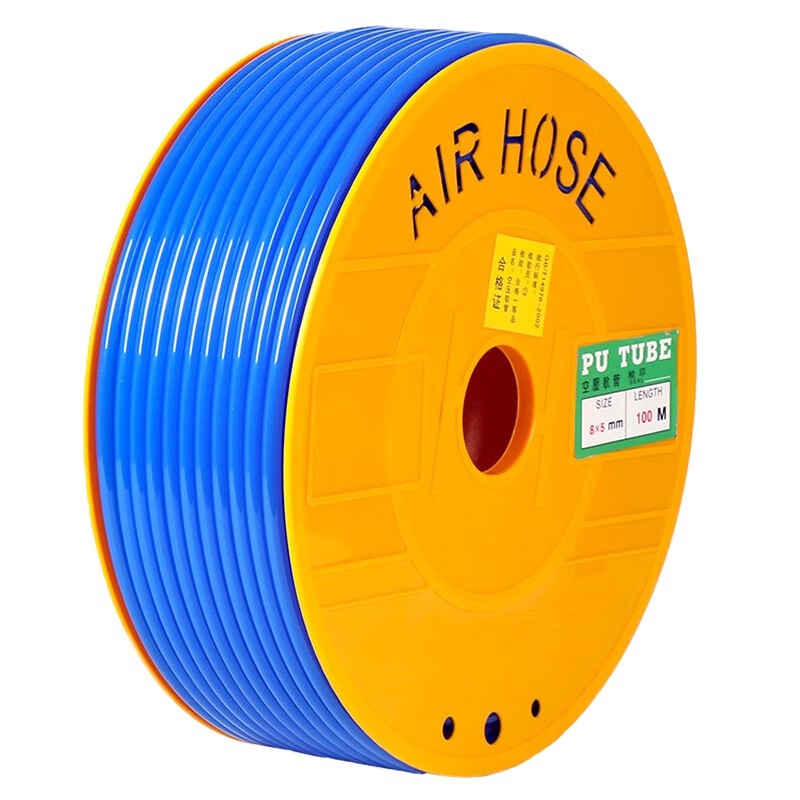 Haozhen PU tracheal hose pneumatic air compressor high pressure hose explosion-proof air pump air compressor high pressure pu hose pump pu tube transparent color 8mm*5mm 90 meters