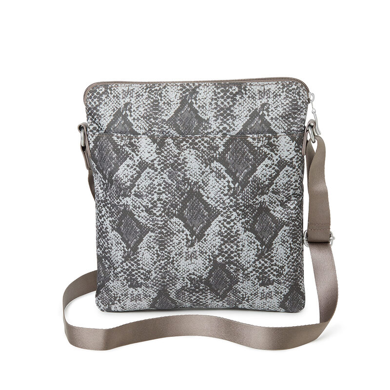 Baggallini Go Bagg with RFID Mobile Phone Wristband, Tan Python Tan Python One Size