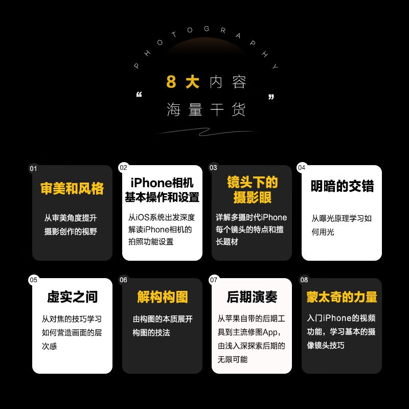 IPhone Photography Guide Apple Mobile Photography Tutorial Book iOS System Shooting Parameters Lens Characteristics Adapted to Multiple Versions of iPhone Produced by Photographers