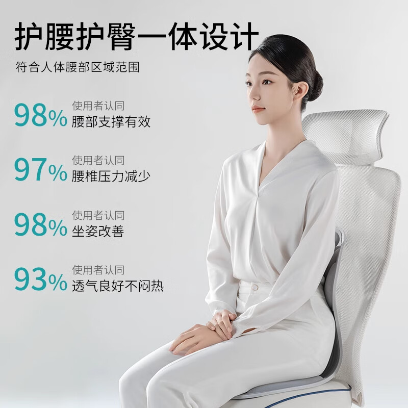 Yuyue Starry Sky Bed Backrest Chair Waist Protector Cushion College Dormitory Lazy Sofa Office Ergonomic Waist Protector Seat Gray Full Waist Cover Super Waist Support Office Sedentary Artifact